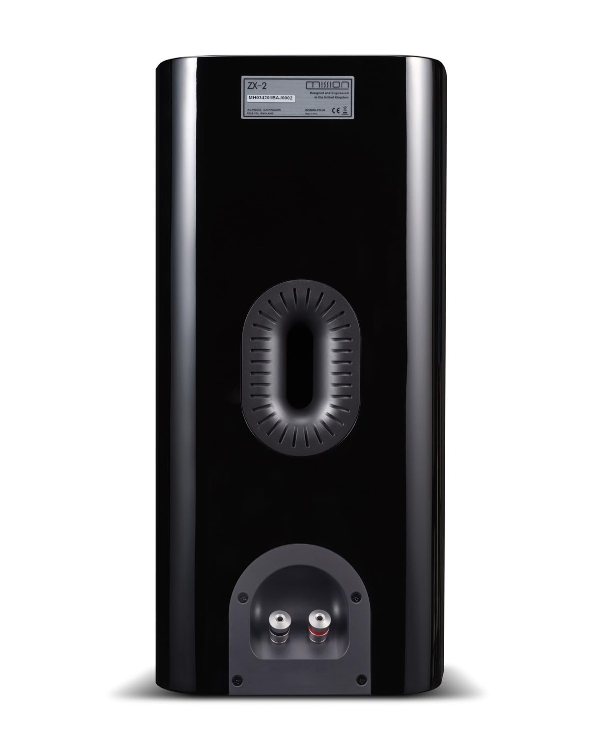 MISSION ZX-2 Standmount/Surround Bookshelf Passive Speakers - High-Gloss Black (Pair)