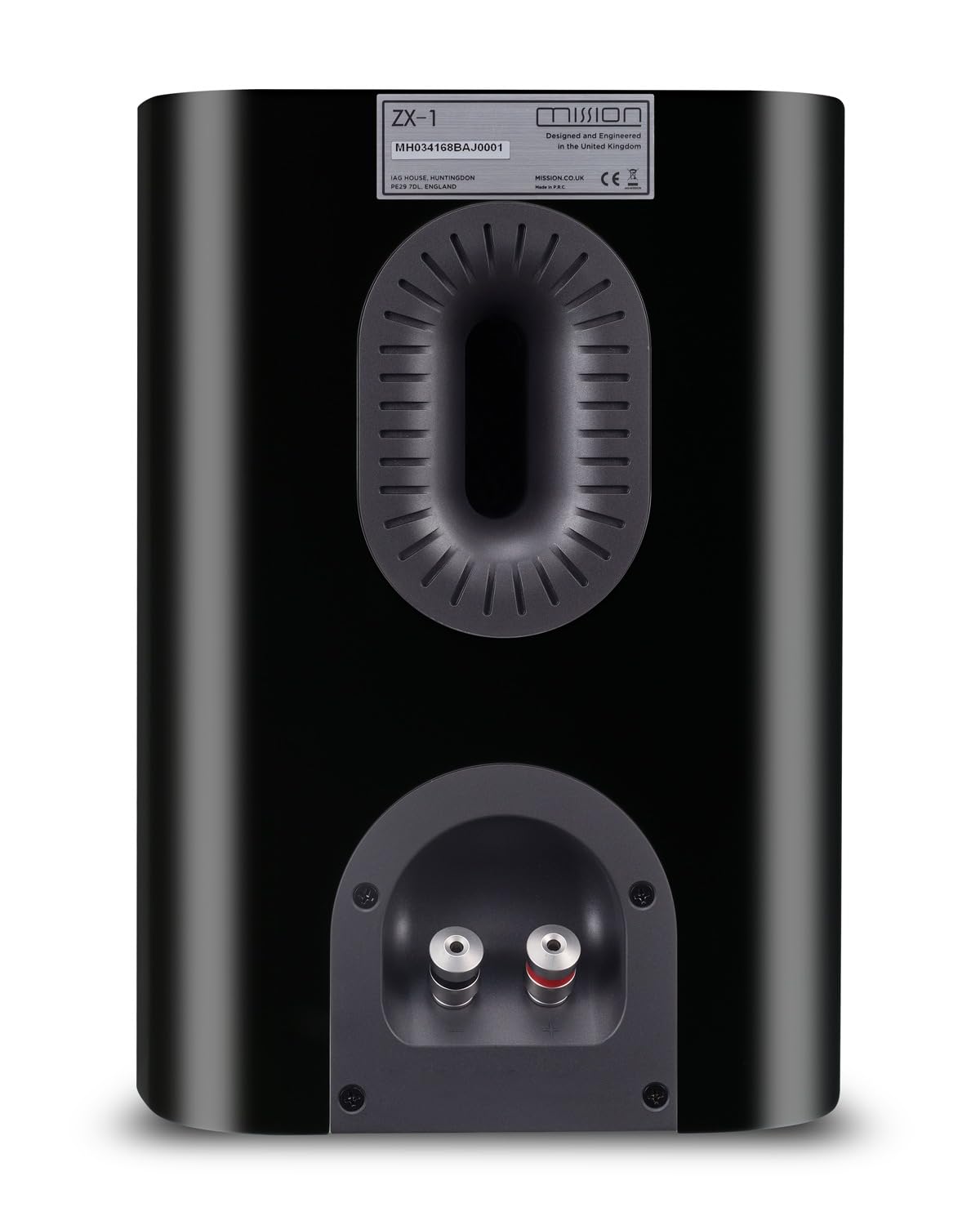 MISSION ZX-1 Standmount/Surround Bookshelf Passive Speakers - High-Gloss Black (Pair)